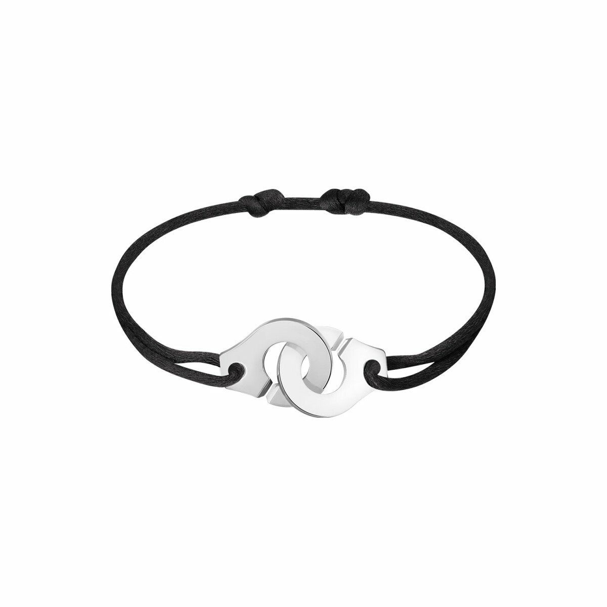 Bracelet sur cordon Menottes dinh van R15 en argent