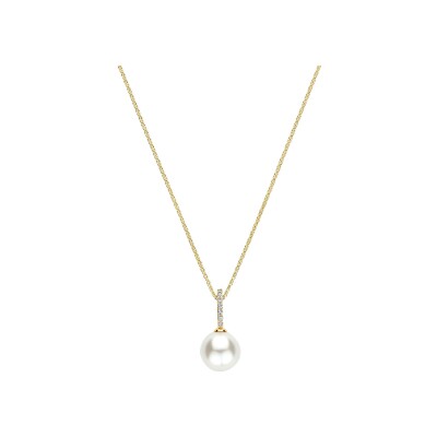 Collier Ti Sento en argent doré et perle d'imitation