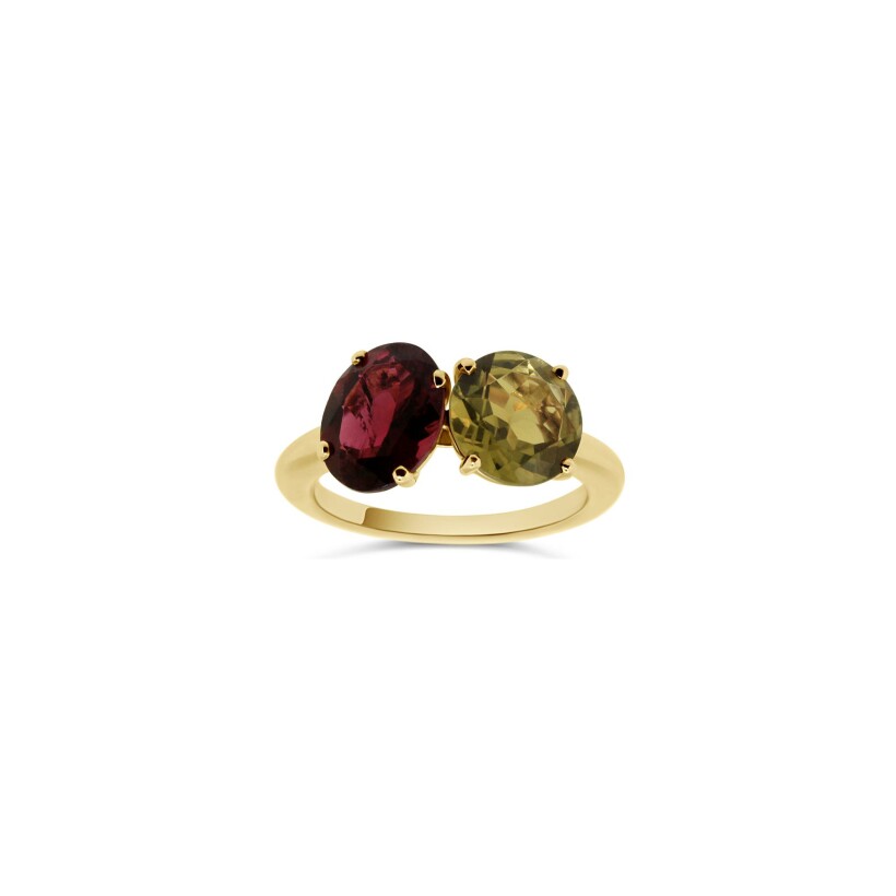 Bague Vaneste Dali en or rose et tourmaline