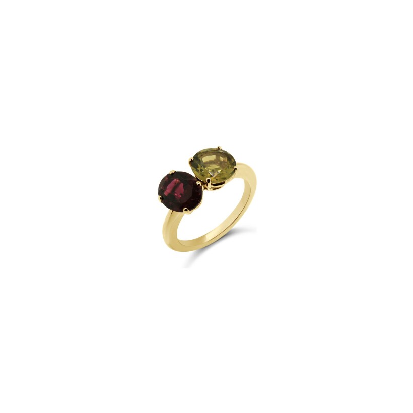 Bague Vaneste Dali en or rose et tourmaline