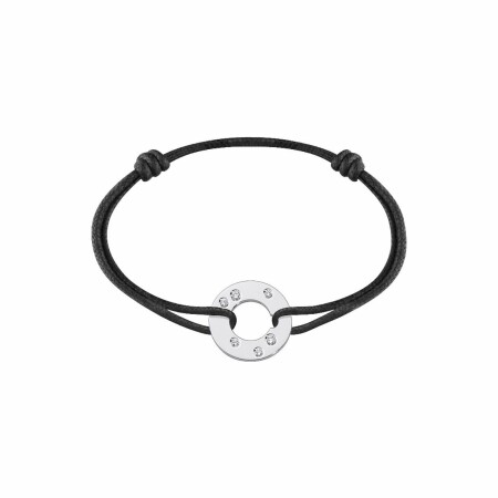 Bracelet dinh van Cible en or blanc et diamants