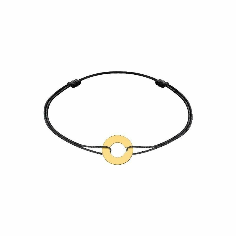 Bracelet sur cordon dinh van Cible XS en Or jaune
