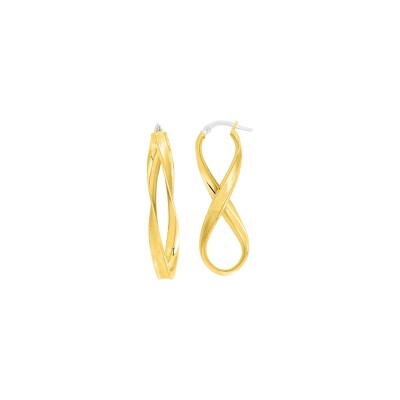 Boucles d'oreilles créoles en or jaune