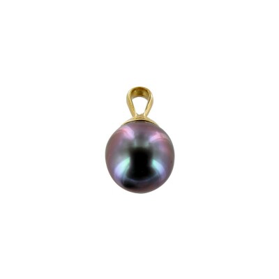 Pendentif en or jaune et perle de culture de Tahiti