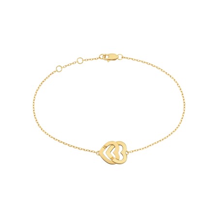 dinh van Double Coeurs R10 bracelet, yellow gold