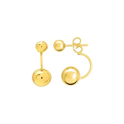 Boucles d'oreilles pendantes en or jaune