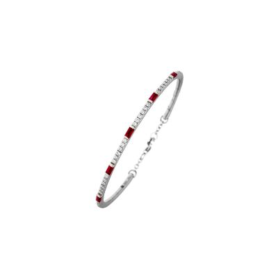 Veron Roques bracelet, white gold, ruby and diamonds
