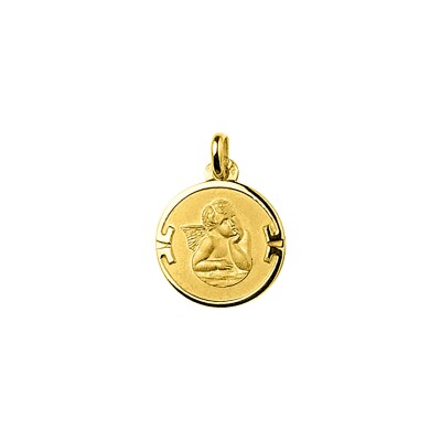 Médaille ange en or jaune