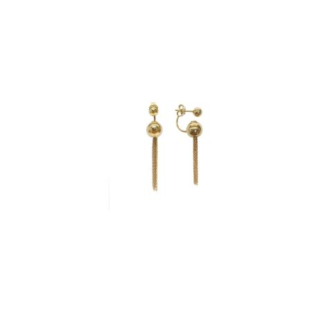 Boucles d'oreilles Isabelle Barrier en or jaune