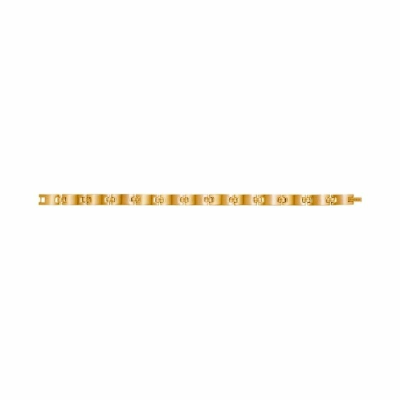 Bracelet souple multi-motifs Phebus en métal doré