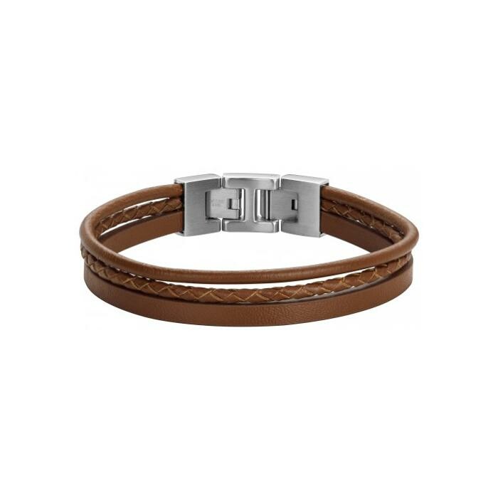 Bracelet Phebus en acier et cuir