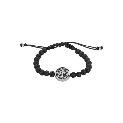 Bracelet souple mono-motif Phebus en acier