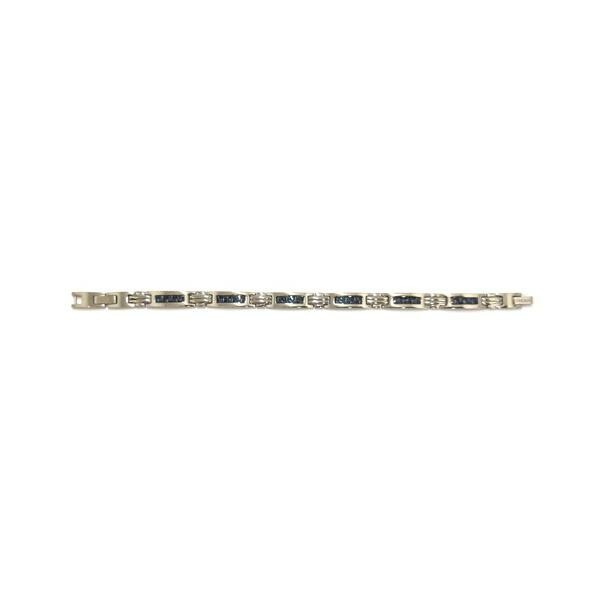 Bracelet souple multi-motifs Phebus en acier et carbone