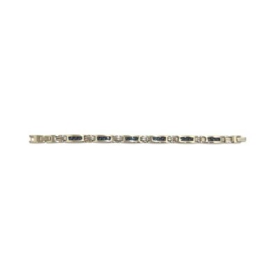 Bracelet souple multi-motifs Phebus en acier et carbone