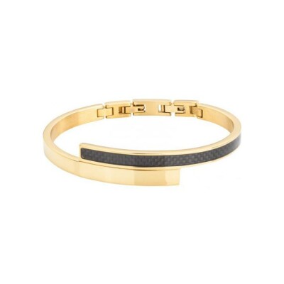 Bracelet Phebus en acier pvd et carbone