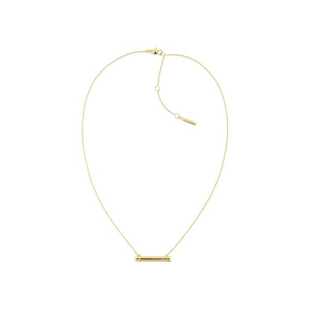 Collier Calvin Klein Sculptural en métal doré