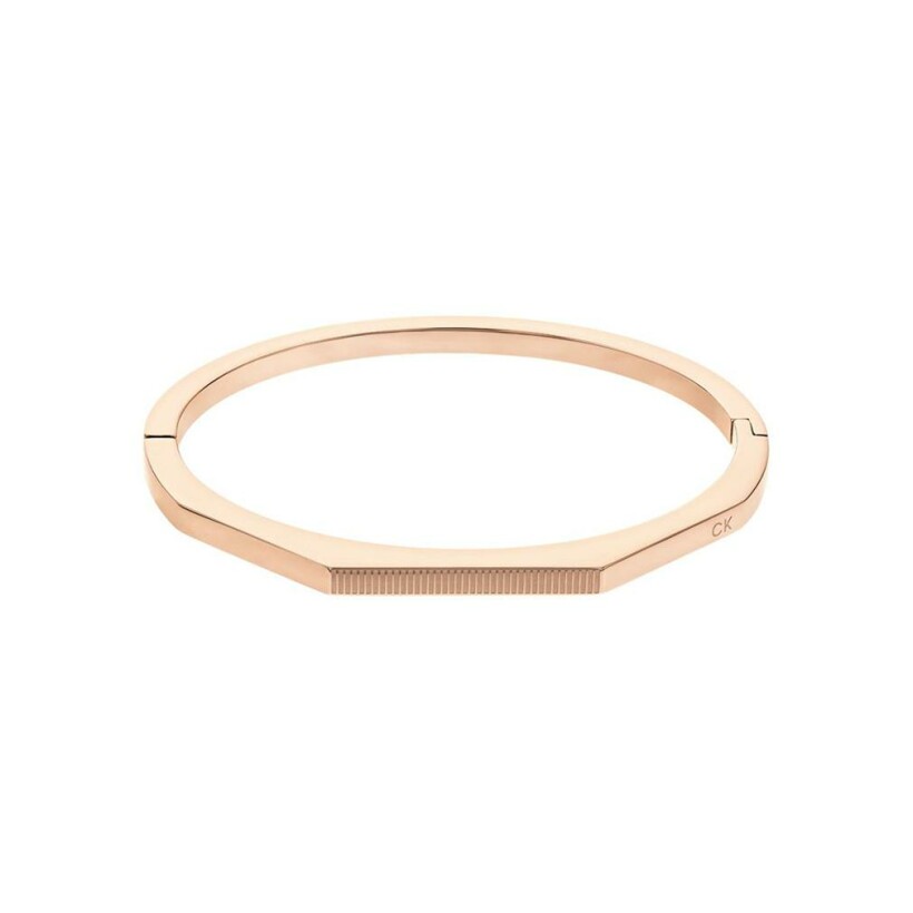 Bracelet Calvin Klein Sculptural en métal doré rose