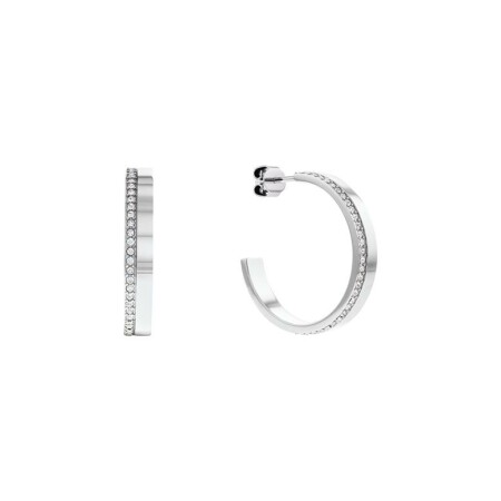 Boucles d'oreilles Calvin Klein Timeless en acier et cristaux