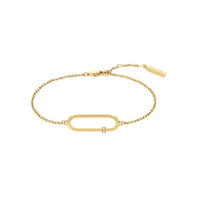 Bracelet Calvin Klein Contemporary en métal doré et cristaux