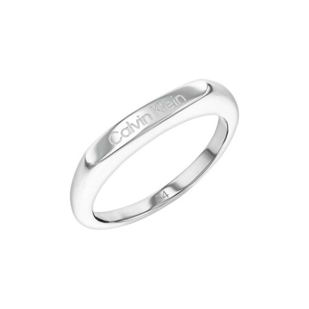 Bague Calvin Klein Sculptural en acier, taille 52