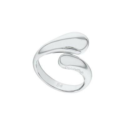 Bague Calvin Klein Sculptural en acier, taille 52