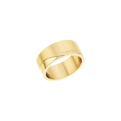 Bague Calvin Klein Timeless en métal doré, taille 54