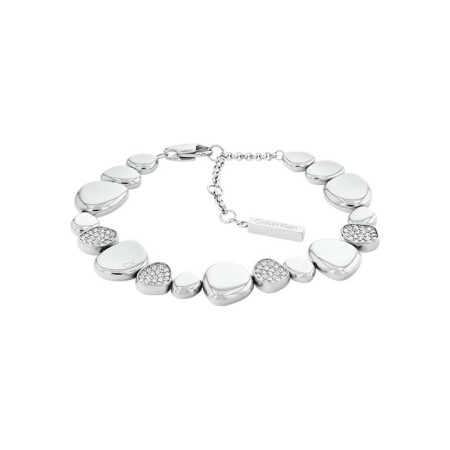 Bracelet Calvin Klein Sculptural en acier et cristaux