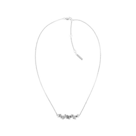 Collier Calvin Klein Sculptural en acier et cristaux