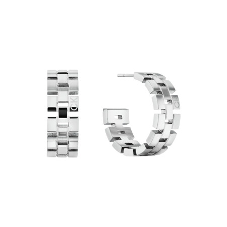 Boucles d'oreilles Calvin Klein Sculptural en acier