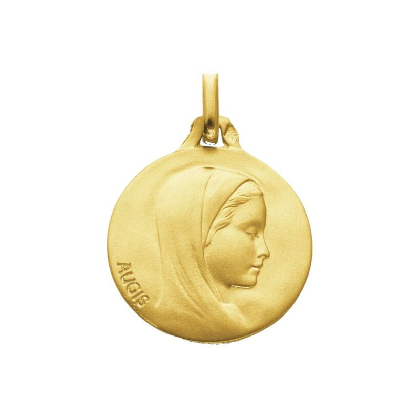 Médaille Augis Vierge au Voile en or jaune