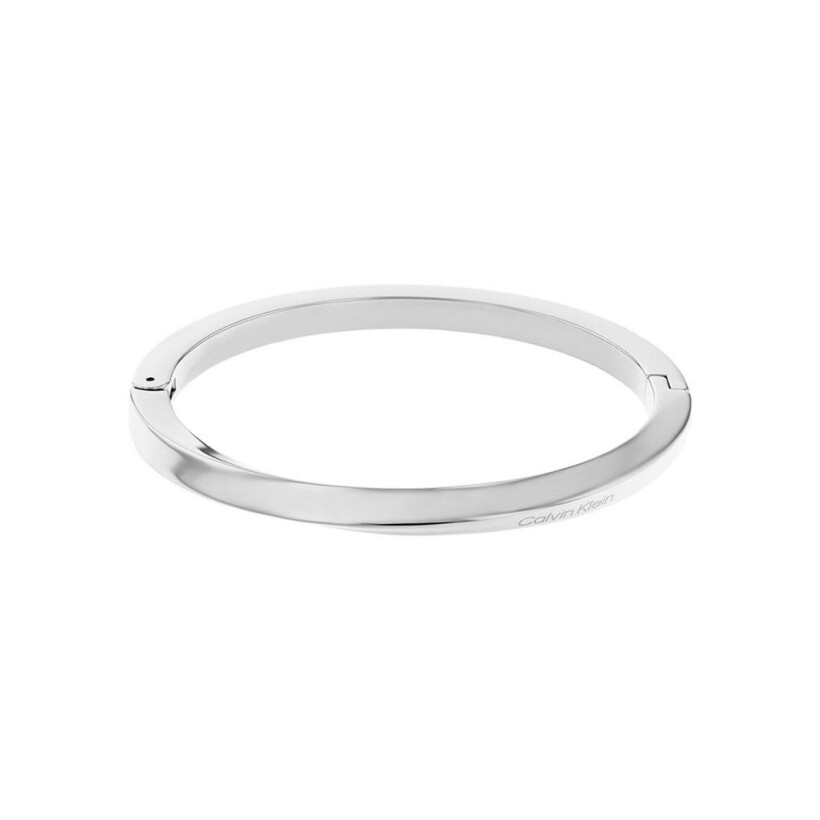 Bracelet Calvin Klein Sculptural Twisted Ring en acier