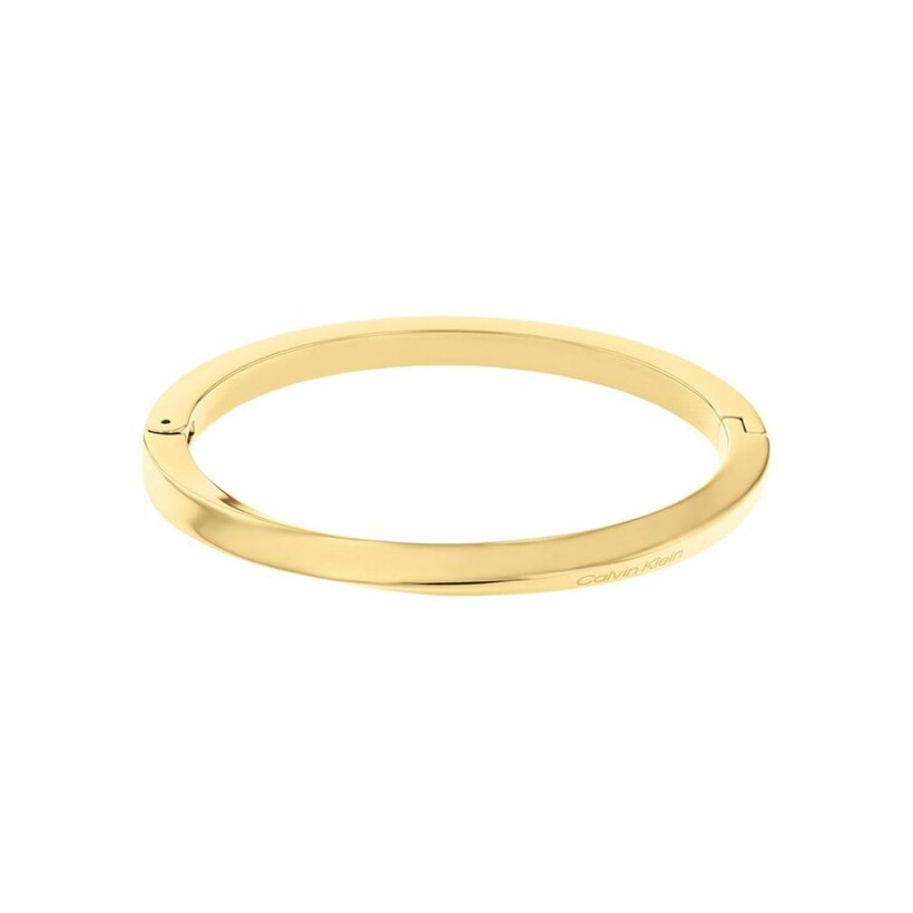 Bracelet Calvin Klein Sculptural Twisted Ring en métal doré