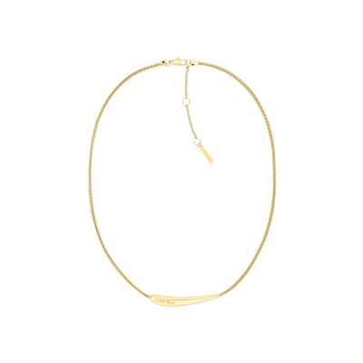 Collier Calvin Klein Sculptural en acier doré