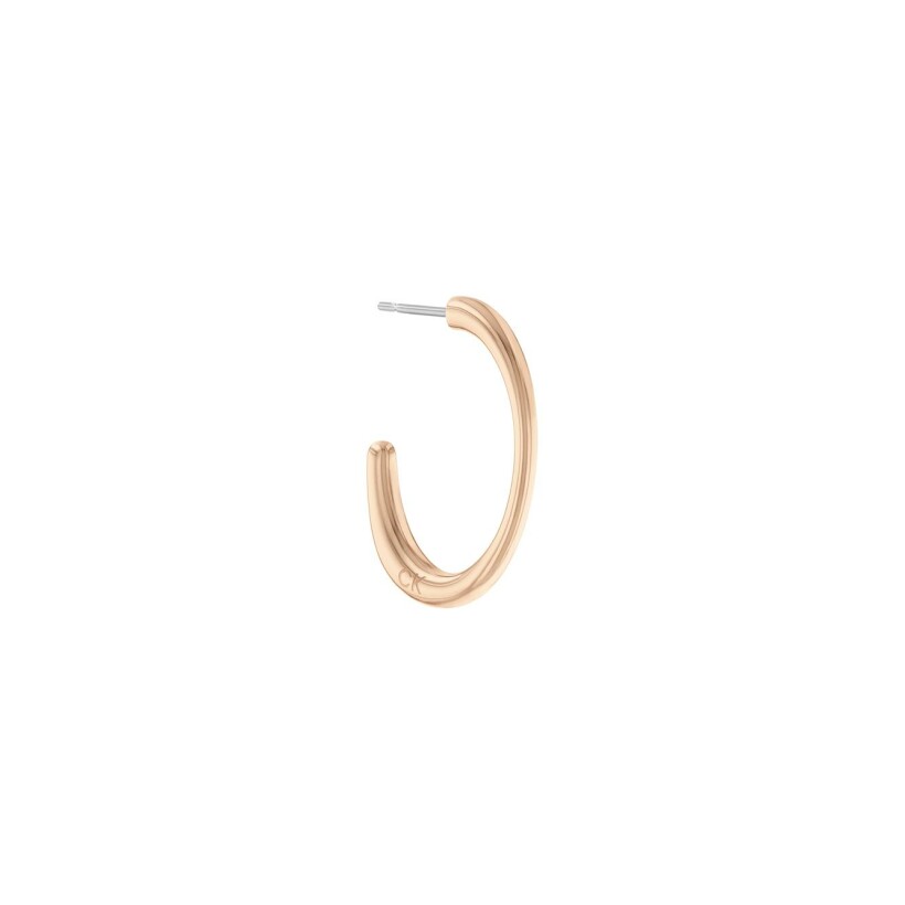 Boucles d'oreilles Calvin Klein Sculptural Playful Organic Shapes en métal doré rose