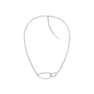 Collier Calvin Klein Sculptural Playful Organic Shapes en acier