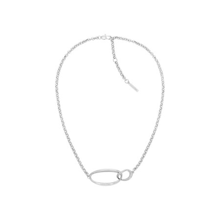 Collier Calvin Klein Sculptural Playful Organic Shapes en acier