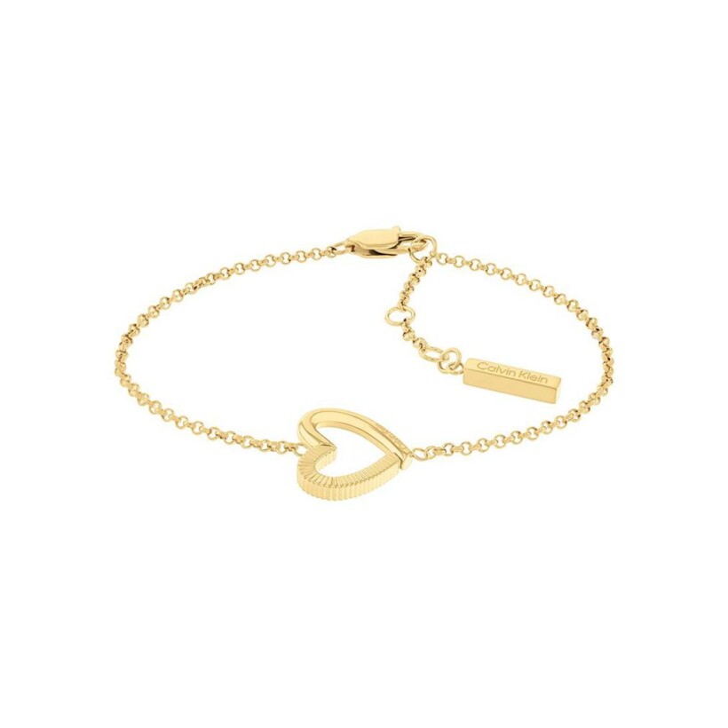 Bracelet Calvin Klein Défiant Minimalist Hearts en métal doré