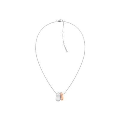 Collier Calvin Klein Timeless en acier et métal doré rose