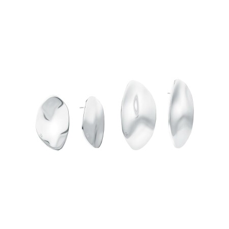 Boucles d'oreilles Calvin Klein Sculptural en acier