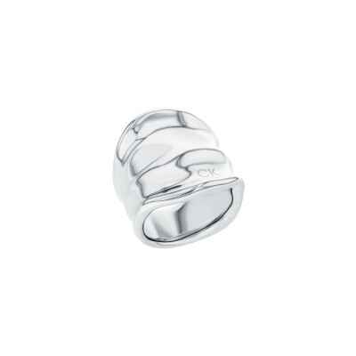 Bague Calvin Klein Sculptural en acier, taille 54