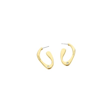 Boucles d'oreilles Calvin Klein Sculptural en métal doré