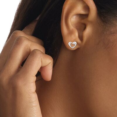 Boucles d'oreilles Calvin Klein Sculptural en acier