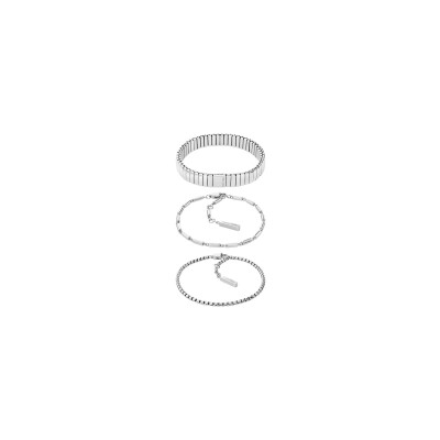 BRACELET Calvin Klein REFINED ESSENTIALS en acier