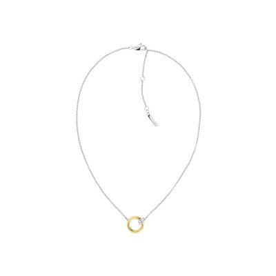 Collier Calvin Klein Duality  en acier PVD plaqué or