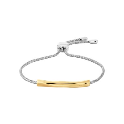 Bracelet Calvin Klein Gradient Waves en acier PVD plaqué or