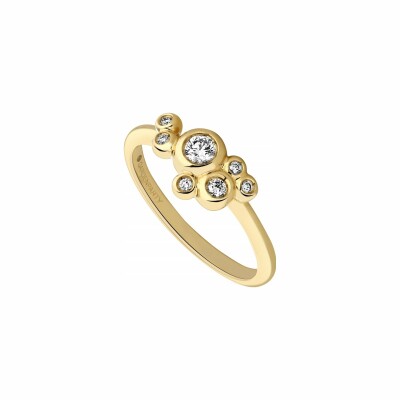 Bague Garden Party Ivresse en or jaune et diamants