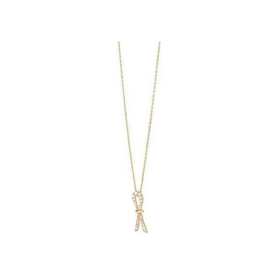 Veron Roques Emma necklace, rose gold and diamonds