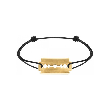 Bracelet sur cordon dinh van Lame de Rasoir petit modèle en or jaune