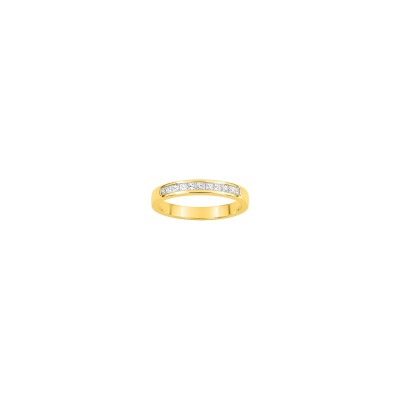 Alliance en or jaune et diamant 0.28ct