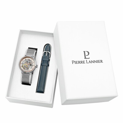Coffret de montre Pierre Lannier Automatic 350G628 + bracelet cuir supplémentaire